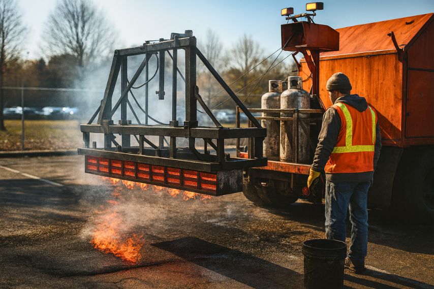 Infrared Asphalt Repair in columbus ohio