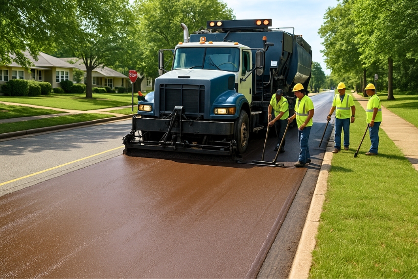 Micro Surfacing Installation Columbus Ohio