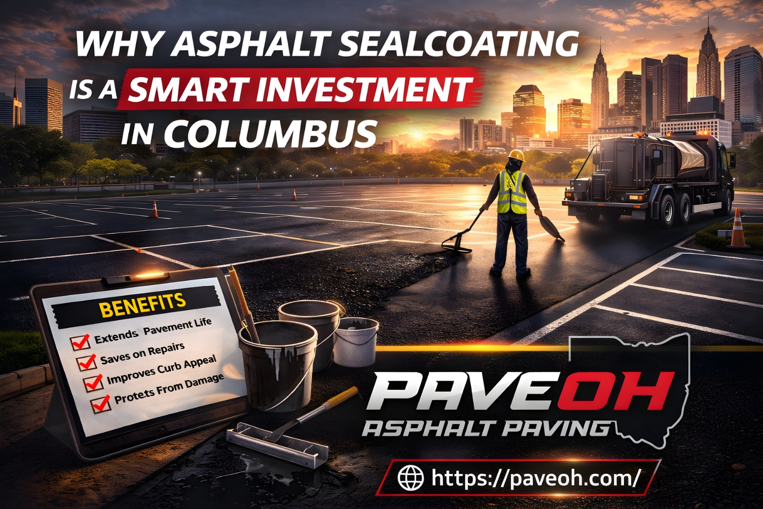 why asphalt sealcoating is a smart investment in columbus