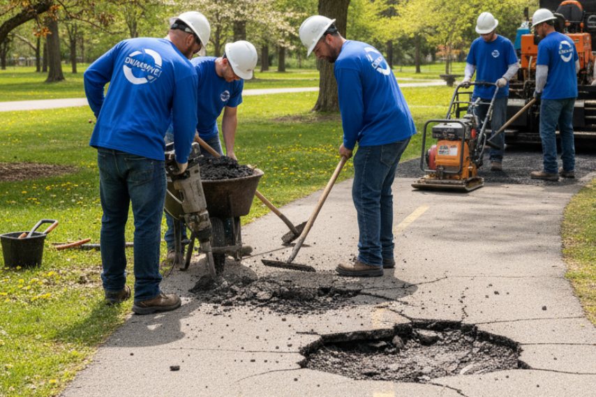 Walking Paths Repair in Columbus Ohio