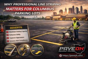 Why Professional Line Striping Matters for Columbus Parking Lots
