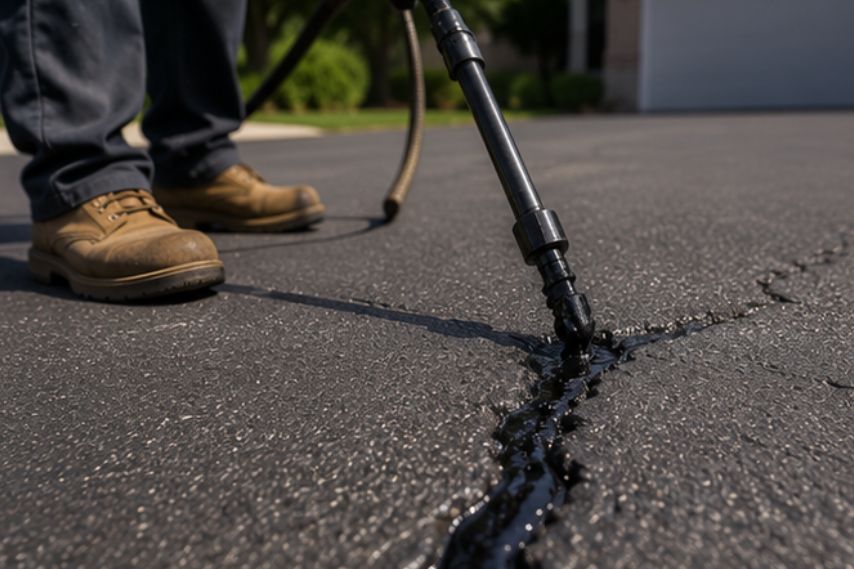 Crack Sealing in Westerville, OH