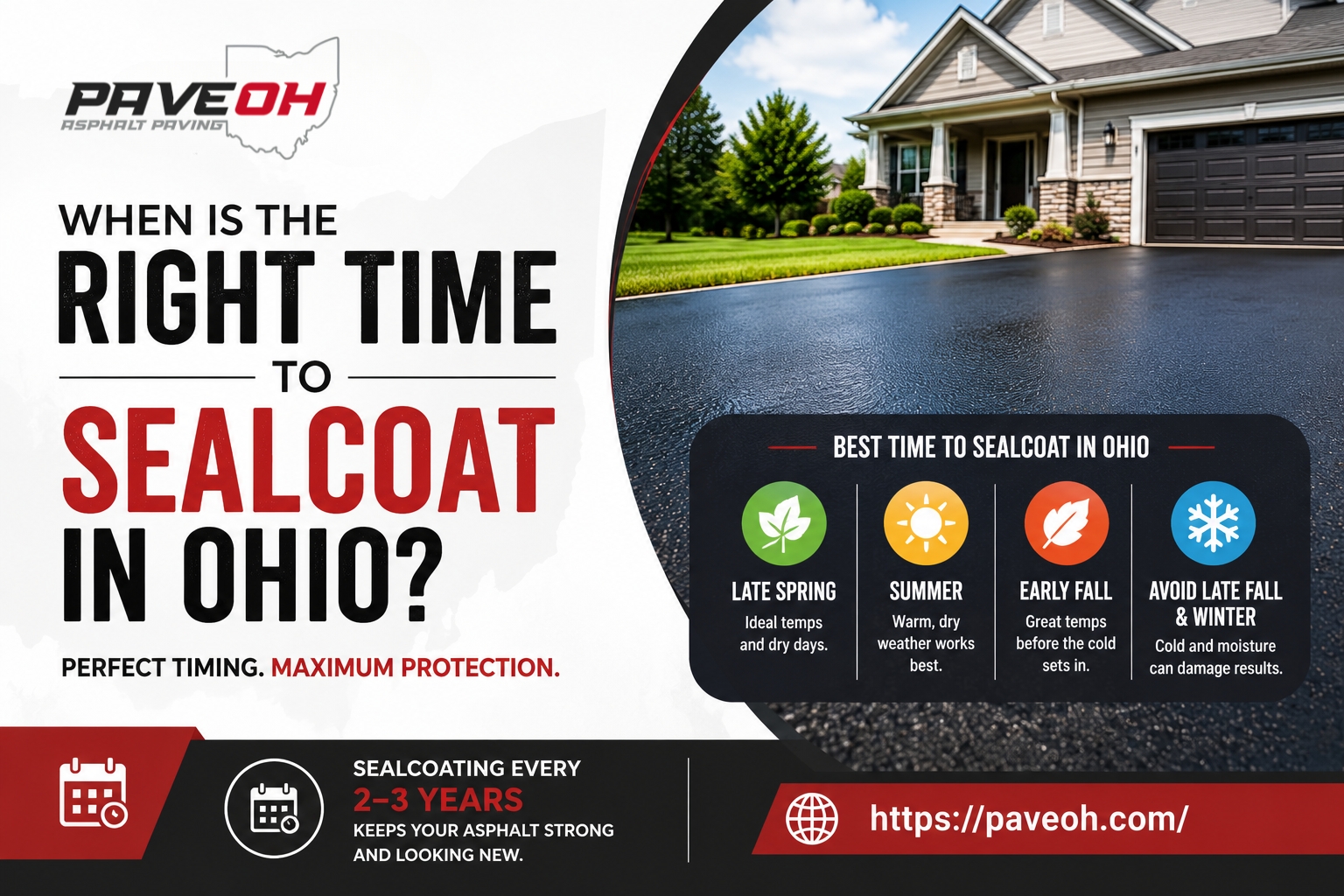 When Is the Right Time to Sealcoat in Ohio